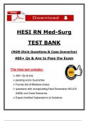 Pass Your 2025 HESI RN Med Surg Exam with 400&plus; Guide Questions and Answers &ndash; 100&percnt; Pass Assured &lpar;PDF&rpar;