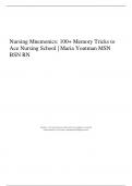 Nursing Mnemonics &vert; 100&plus; Memory Tricks to Ace Nursing School &vert; Maria Youtman MSN BSN RN