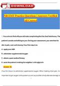 NREMT Practice Test Bank &ACTUAL EXAM  STUDY BUNDLE Latest 2025&sol;2026 COMPLETE FREQUENTLY MOST TESTED QUESTIONS WITH COMPLETE SOLUTION &sol;GET IT 100&percnt; ACCURATE&excl;&lpar;Graded A&plus;&rpar; &lpar;COMPLETE PACKAGE&rpar;