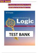 TEST BANK A Concise Introduction to Logic 14th Edition by Hurley Chapter 1 to 14 &vert;&vert;LATTEST VERIFIED VERSION 2025