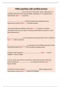 MHIC questions with verified answers