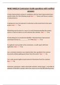 MHIC NASCLA Contractors Guide questions with verified answers&period;