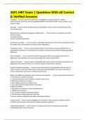 3401 MKT Exam 1 Questions With All Correct & Verified Answers