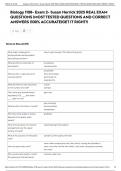 Biology 1108- Exam 2- Susan Herrick 2025 REAL EXAM QUESTIONS &vert;MOST TESTED QUESTIONS AND CORRECT ANSWERS &vert;100&percnt; ACCURATE&vert;GET IT RIGHT&excl;&excl;