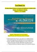 Test Bank For Evidence-Based Practice in Nursing & Healthcare&comma; 5th Edition by Melnyk&comma; Chapters 1 - 23 Complete - PDF