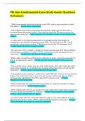 PN Hesi Fundamentals Exam Study Guide&colon; Questions & Answers 