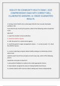 NGN ATI RN COMMUNITY HEALTH EXAM &vert; 2025 COMPREHENSIVE EXAM WITH CORRECT WELL ELLABORATED ANSWERS&period; A&plus; GRADE GUARANTEED RESULTS&period; 