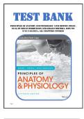 Test Bank for Principles of Anatomy and Physiology 15th Edition &lpar;Wiley&comma; 2016&rpar; by Bryan Derrickson and Gerald Tortora&comma; Isbn no&semi; 9781119320654&comma; all Chapters Covered