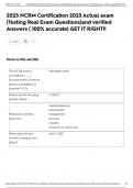 2025 NCRM Certification 2025 Actual exam &lpar;Testing Real Exam Questions&rpar;and verified Answers &lpar; 100&percnt; accurate&rpar; GET IT RIGHT&excl;&excl;