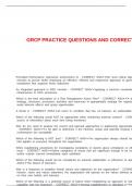 GRCP PRACTICE QUESTIONS AND CORRECT ANSWERS