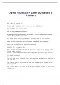 Apmp Foundation Exam Questions & Answers