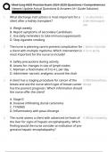 Med-Surg HESI Practice Exam 2024-2025 Questions &sol; Comprehensive Newest Update Actual Questions & Answers &lpar;A&plus; Guide Solution&rpar;