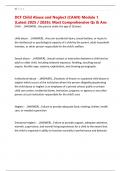 DCF Child Abuse and Neglect &lpar;CAAN&rpar; Module 1 &lpar;Latest 2025 &sol; 2026&rpar;&colon; Most Comprehensive Qs & Ans 