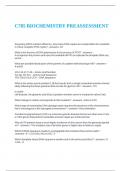 C785 BIOCHEMISTRY PREASSESSMENT