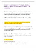 UNION PACIFIC CONDUCTOR FINAL EXAM LATEST 2025-2026 UPDATE QUESTIONS AND ANSWERS