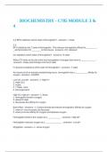 &Tab;BIOCHEMISTRY - C785 MODULE 3 & 4