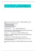 NURSING 205 EXAM BUNDLE WITH COMPLETE SOLUTIONS