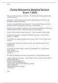 Forest Biometrics Detailed Version Exam 1 2025