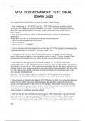 VITA 2022 ADVANCED TEST FINAL EXAM 2025