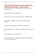 NHA CBCS STUDY GUIDE &lpar;Latest 2025 &sol; 2026&rpar;&colon; Most Comprehensive Qs & Ans - to Pass the Exam 