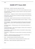 NASM CPT7 Exam 2025