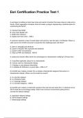 Esri Certification Practice Test 1 &lpar;2025&sol;2026 NEWEST UPDATE&rpar; COMPLETE QUESTIONS AND VERIFIED ANSWERS ALREADY GRADED A&plus;&excl;&excl;