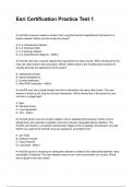 Esri Certification Practice Test 1 &lpar;2025&sol;2026 NEWEST UPDATE&rpar; COMPLETE QUESTIONS AND VERIFIED ANSWERS ALREADY GRADED A&plus;&excl;&excl;