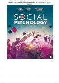 TEST BANK FOR Social Psychology 12th Edition by Saul Kassin&comma; Steven Fein & Hazel Rose Markus &comma; ISBN&colon; 9781071852002 &vert;All Chapters Verified&vert; Guide A&plus;