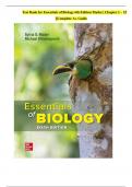Test Bank For Essentials of Biology&comma; 6th Edition by Sylvia Mader and Michael Windelspecht All 1-32 Chapters Covered &comma;Latest Edition
