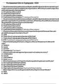 Pre-Assessment Intro to Cryptography - D334