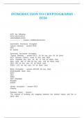 INTRODUCTION TO CRYPTOGRAPHY&period;