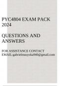 PYC4804 Exam pack 2025(Questions and answers)