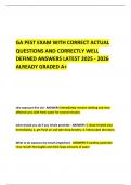 GA PEST EXAM WITH CORRECT ACTUAL QUESTIONS AND CORRECTLY WELL DEFINED ANSWERS LATEST 2025 - 2026  ALREADY GRADED A&plus; 