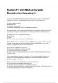 Custom&colon;PN VATI Medical Surgical Re-evaluation Assessment &lpar;2025&sol;2026 NEWEST UPDATE&rpar; COMPLETE QUESTIONS AND VERIFIED ANSWERS ALREADY GRADED A&plus;&excl;&excl;