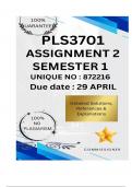 PLS3701 Assignment 2 &lpar;COMPLETE ANSWERS&rpar; Semester 1 2025 &lpar;872216&rpar; - DUE 29 April 2025