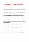 PN 4003 Midterm Exam Questions with correct Answers