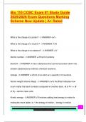 Bio 110 CCBC Exam &num;1 Study Guide  2025&sol;2026 Exam Questions Marking  Scheme New Update &vert; A&plus; Rated