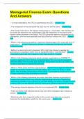 Managerial Finance Exam Questions And Answers