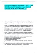 ATI comprehensive predictor STUDY THIS ONE Exam with Questions and Correct Answers 2025-2026 GRADED A&plus;