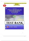 Test Bank - for Ethical Obligations and Decision-Making in Accounting Text and Cases 6th Edition By Steven Mintz&comma; William Miller&comma; All Chapters &vert; Complete Guide A&plus;