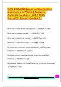 D393 2025&sol;2026 Exam Comprehensive  Questions and Verified Answers &vert;  Accurate Solutions &vert; Get it 100&percnt;  Correct&excl;&excl; &vert; Already Graded A&plus; 
