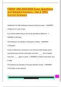 FSDNY S98 2025&sol;2026 Exam Questions  and Detailed Answers &vert; Get it 100&percnt;  Correct Answers