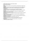 Oefententamen Human Resource Management