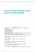 MAC3701 EXAM 2023&sol;2024 LATEST  QUESTION AND ANSWERS