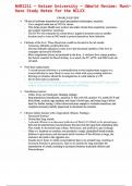 NUR1211 - Keiser University - UWorld Review&colon; Must-Have Study Notes for the NCLEX