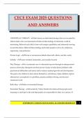 CECE EXAM 2025 QUESTIONS AND ANSWERS
