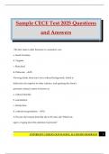 Sample CECE Test 2025 Questions and Answers