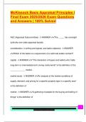 McKissock Basic Appraisal Principles I  Final Exam 2025&sol;2026 Exam Questions  and Answers &vert; 100&percnt; Solved