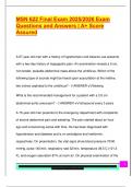 MSN 622 Final Exam 2025&sol;2026 Exam  Questions and Answers &vert; A&plus; Score  Assured