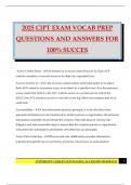 2025 CIPT EXAM VOCAB PREP QUESTIONS AND ANSWERS 